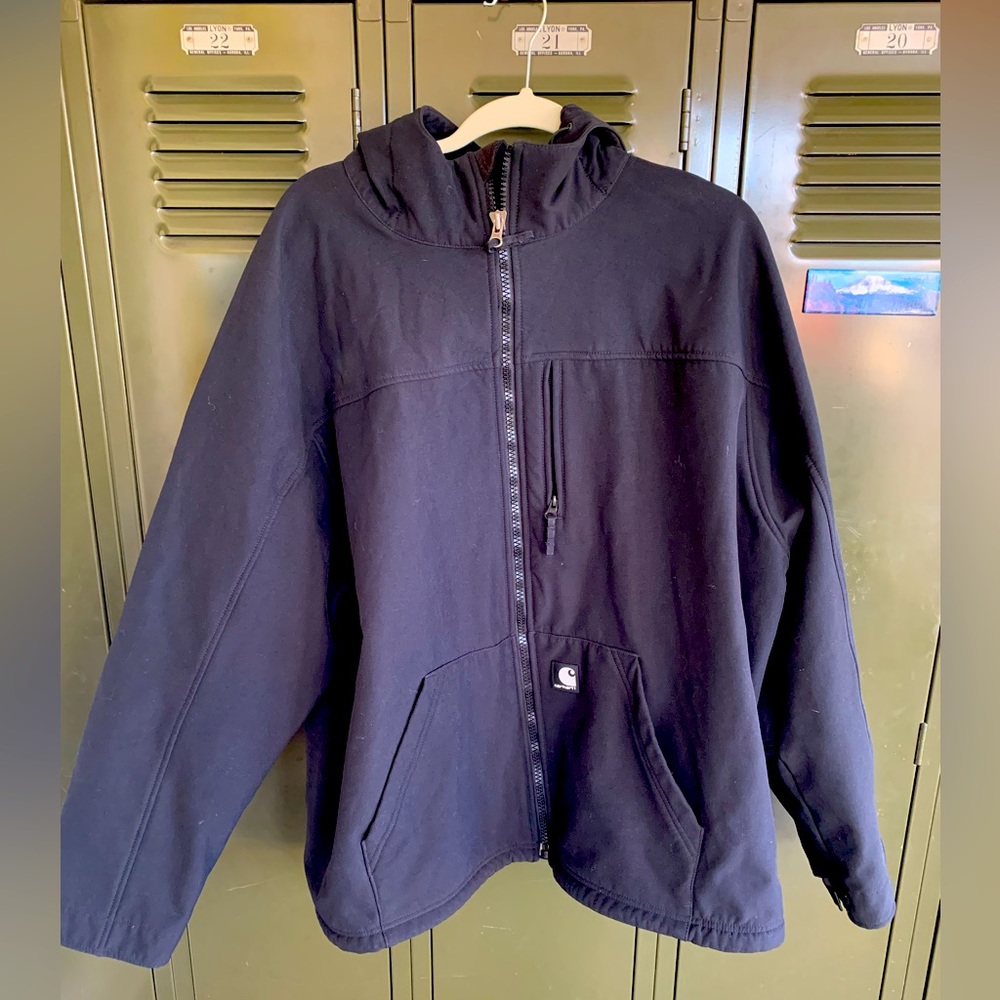 CARTHART RAIN DEFENDER RELAXED FIT MIDWEIGHT SOFTSHELL HOODED JACKET -  SIZE 3XL